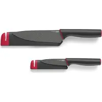 Joseph Joseph Messenset Joseph Joseph Slice & Sharpen Rood Zwart (2-delig)