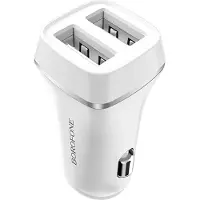 Borofone Autoladegerät BZ2 mit zwei USB-Anschlüssen (2,4A) weiß