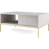 Selsey Salontafel Louis | spaanplaat grijs 104x46x68 cm salontafels | NADUVI