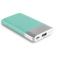 RealPower 282248 Powerbank PB-4000 Fashion Lake Blue (lederoptik)