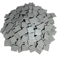 LEGO bouwplaten 4x4 lichtgrijs - 3031, nieuw! Aantal: 250 stuks