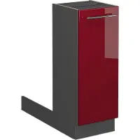 Vicco Fame-Line Keukeneiland – 30 cm zonder werkblad Bordeauxrode hoogglans