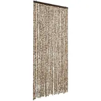 vidaXL Vliegenhor met beige en bruine kleur, 100x200 cm, chenille