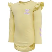 Hummel Romper l/s - hmlMIRABEL - Pale Banana - - 68 - Rompers Lange Mouw