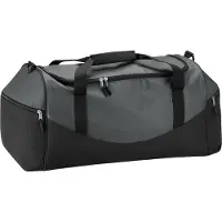 Quadra Teamkleding Holdall Duffeltas (55 Liter) (Pakket van 2) (Grafiet/Grijs/Zwart)