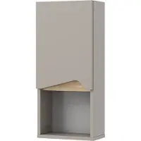 Vicco Marelle Badkamerkast – 30 x 67 cm met deur en open vak Grijs