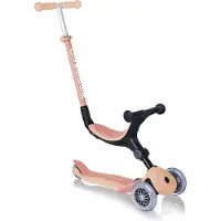 Globber GO-UP FOLDABLE PLUS ECO – 3-in-1 driewieler, loopfiets en scooter, 120/80 mm, driewieler, in hoogte verstelbaar, abrikozenkleurig
