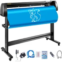 Vevor Snijplotter Vinylsnijder Vinyl Cutter Plotter Cutting 53 Sign Maker Software Bundel Achtergrondverlichting Graphics