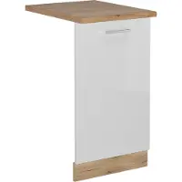 Vicco R-Line Vaatwasserfrontpaneel – 45 cm, WB Eik Wit Hoogglans