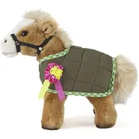 Living Nature Knuffel Paard met dekje