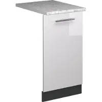 Vicco Fame-Line Vaatwasserfrontpaneel – 45 cm, WB Marmer Wit Hoogglans