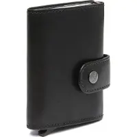 The Chesterfield Brand Leer portemonnee Larino Wallet Black zwart