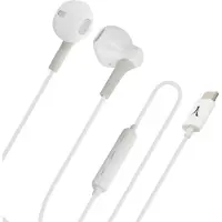 Akashi USB-C bedrade hoofdtelefoon Muziek en bellen Handsfree kit 1,2m wit