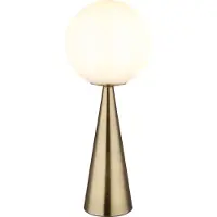 Globo Lighting Tafellamp Pinpal met wit bol glas