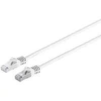 S-Conn S/FTP CAT7 10 Gigabit netwerkkabel / wit - LSZH - 1 meter