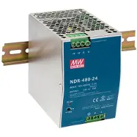 LevelOne ind. Voedingseenheid POW-4861 48VDC DIN rail (480 W), PC-voedingseenheid, Blauw, Zilver