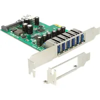 DeLOCK PCI Express x1 Card to 6 x external + 1 x internal USB 5 Gbps Type-A female