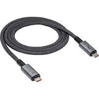 Akyga AK-USB-45 USB-kabel USB-C stekker, USB-C stekker 1.00 m Grijs