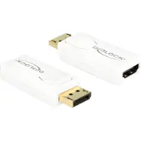 DeLOCK premium DisplayPort naar HDMI actieve adapter - DP 1.2 / HDMI 1.4 (4K 30Hz) / wit