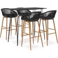 Prolenta Maison Exclusive - Barset, 5-delig, zwart