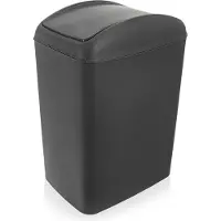 Orion Prullenbak Plastic Grijs 5 l - Afvalmand - Afvalemmer