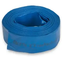 Eberth 2-inch platte tuinslang voor pompen, 10 meter lang, 2 inch, 52 mm diameter, flexibel, duurzaam PVC, industriële slang