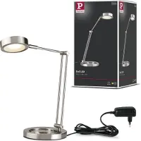 Paulmann Bureaulamp Zed, alu / grijs / zink, Werkkamer / Kantoor, metaal, bureaulamp