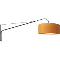 Steinhauer Wandlamp Elegant Classy 2574ZW+K1066KS Zwart-Fluweel Goud