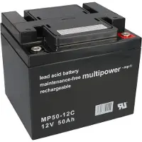Multipower MP50-12C AGM-accu, 12V, 50Ah – M6