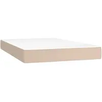 Syfax Pocketveringmatras medium 120x200x20 cm kunstleer cappuccinokleurig