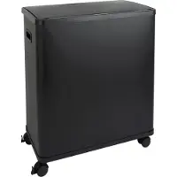 SVITA SR2X30 Sensor afvalbak - 2 compartimenten 60 liter incl. binnenemmer wielen zwart