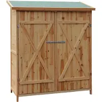 Wiltec XXL tuinhuis van hout, tuinkast voor tuingereedschap, inclusief montagemateriaal. Tuinhuis voor opslag, gereedschapsschuur, gereedschapskast