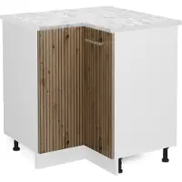 Vicco R-Line Hoekkast – 75.6 cm, WB Marmer Artisanaal eiken