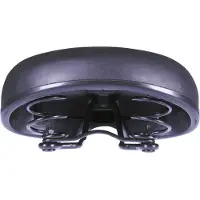 Simson 5321950, fietzadels, uniseks, zwart, effen, 10,5 cm, China