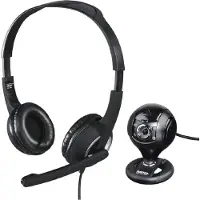 Hama headset- en webcamset – perfect voor kantoor, thuiswerken en videogesprekken