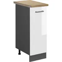 Vicco R-Line Apotheekkast – 30 cm, WB Eik Wit Hoogglans