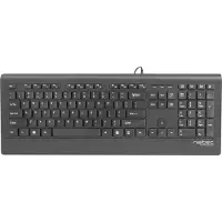 Natec - NKL-0876- Barracuda - Toetsenbord - Slim Design - USB - US Layout - Zwart