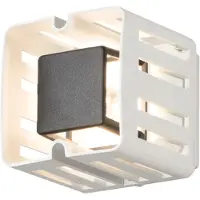 Konstsmide Pescara 7978-250 LED-buitenlamp (wand) Energielabel: F (A - G) LED LED vast ingebouwd 3 W Wit, Zwart