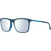 Police Politie zonnebril spla56 record 1 wtrx blauw turquoise blauwe gradiënt spiegel spiegel