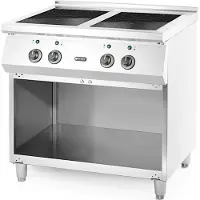 Hendi Inductiefornuis – 4-pits – 17kW – 11 vermogensniveaus – 800x720x854 mm – roestvast staal