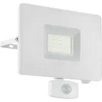 Eglo 33159 Faedo 3 Wandlamp Sensor Aluminium Wit/Glas Helder - 53W/5800LM/5000K