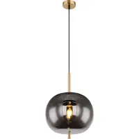 Globo Lighting Gouden hanglamp Blacky I enkel Ø 30cm