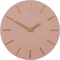 Mica Decorations Brixen Wandklok - Ø36 cm - Roze