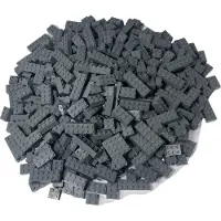 LEGO stenen, hoge stenen, donkergrijs, NIEUW! Aantal: 100 stuks – Elke set is individueel samengesteld