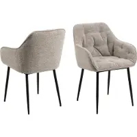Fonq Lopin Eetkamerstoel - Beige - 4-poot