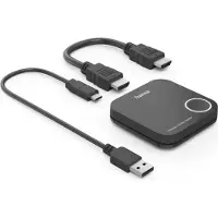 Hama Wireless-Display-Adapter, HDMI, Full-HD 1080p, inkl. Kabel Draadloos Full HD presentatiesysteem 30 m 1920 x 1080
