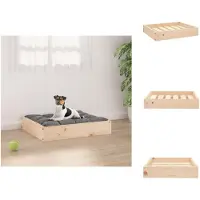 vidaXL Hondenbed, 51,5 x 44 x 9 cm, massief grenenhout - Hondenbedden