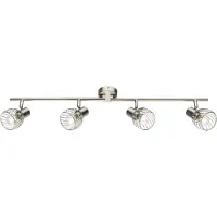 Globo Lighting Plafondlamp Texas 4-lichts nikkel