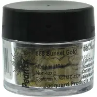 Jacquard pigment poeder Deep Gold 3 gr - creatief knutselen.