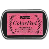 Jacquard inktkussen pigment Shabby Pink - langzaam drogend voor knutselen.